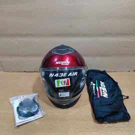 Casco Nolan N43E AIR nuovo xxs ncom rosso bordeaux