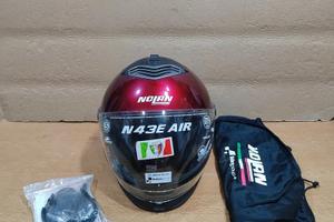 Casco Nolan N43E AIR nuovo xxs ncom rosso bordeaux