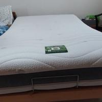 LETTO COMPLETO DI RETE E MATERASSO DA 1/2 PIAZZA,