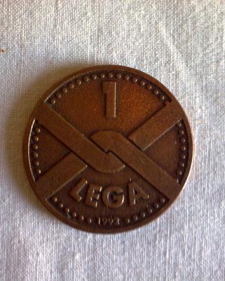 MONETA LEGA NORD - Taglio da 1 Lega - 1992