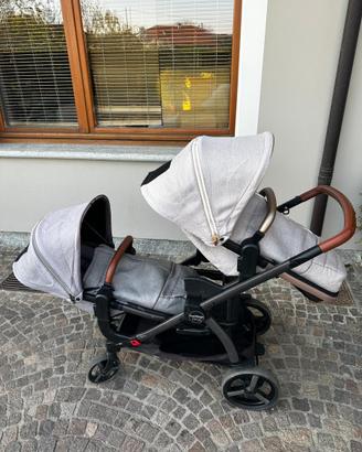 Peg Perego Ypsi gemellare completo 2 ovetti e basi