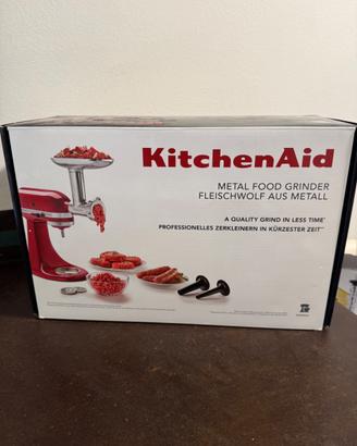 KitchenAid set Tritacarne in metallo.