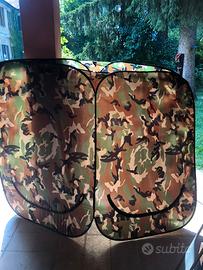 Box in tela mimetica da campeggio