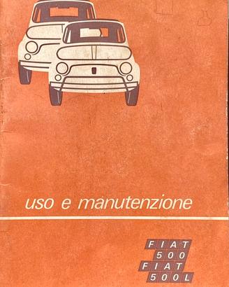 Libretto Uso e Manutenzione Fiat 500 F L (1972)