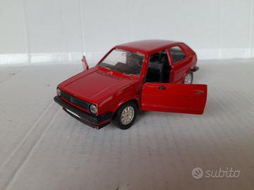 MODELLO AUTO VOLKSWAGEN GOLF ROSSO POLISTIL OFF