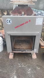 Termocamino a legna Vulcano 25-3 – 25 kW FUNZIONAN
