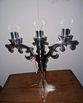 Candelabri in acciaio