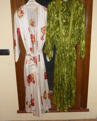 Vestaglia con camicia, 100% seta naturale.
