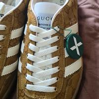 Adidas Gazelle Gucci Original GG Beige Brown