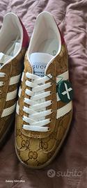 Adidas Gazelle Gucci Original GG Beige Brown