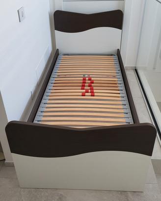 Letto singolo 90 x 200 completo rete e materasso