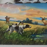 Quadro scena di caccia