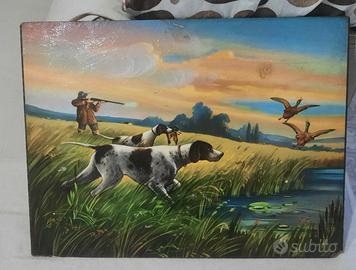 Quadro scena di caccia