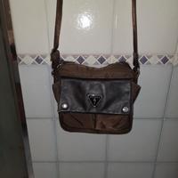 Guess Borsa tessuto pelle marrone