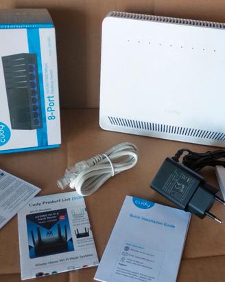 Cudy LT700E modem NUOVO 4g + switch Cudy 8 porte