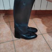 Stivali da equitazione in vero cuoio misura 37 