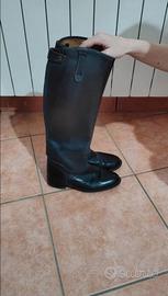 Stivali da equitazione in vero cuoio misura 37 