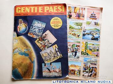 VINTAGE 1960 Album Figurine Genti e Paesi COMPLETO