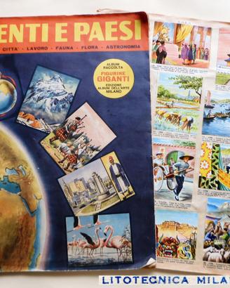 VINTAGE 1960 Album Figurine Genti e Paesi COMPLETO