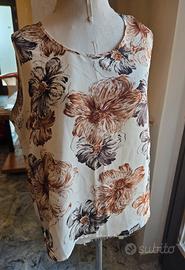 Canotta maglietta vintage 100% seta M