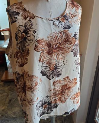 Canotta maglietta vintage 100% seta M