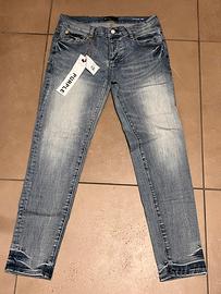 purple jeans