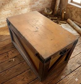 Baule Militare Vintage "Major S.A. Field" Marines