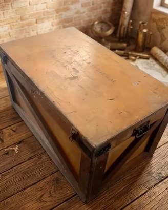 Baule Militare Vintage "Major S.A. Field" Marines