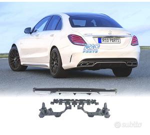 DIFFUSORE MERCEDES CLASSE C W205 AMG 15-21 LOOK C6
