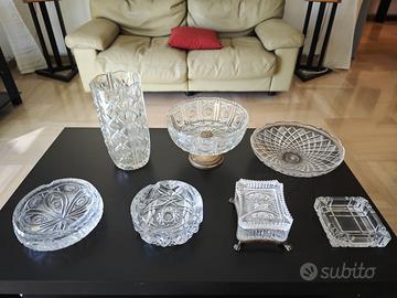 vaso portacenere cristallo