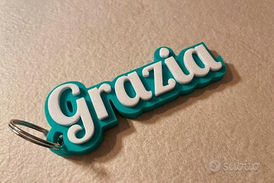 Portachiavi nome personalizzato