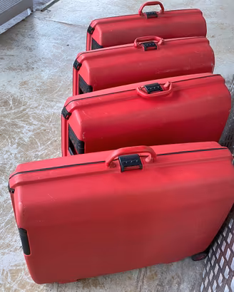 Set di 4 valigie Samsonite originali – prezzo trat
