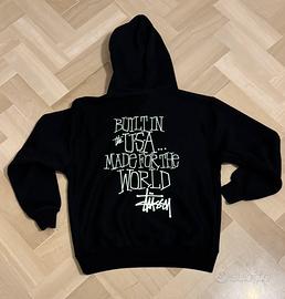 Felpa Stussy nera taglia M