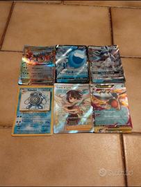 lotto di 6 carte Pokemon EX, GX e Poliwhirl 1999