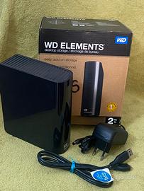 Hard disk esterno WD Elements Desktop da 2TB