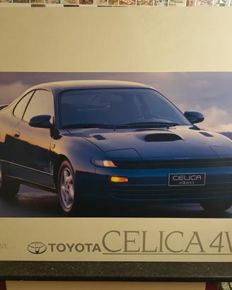 Cartello celica 4WD toyota su masonite spessa