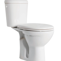 vaso wc ceramica bianca con cassetta scarico terra