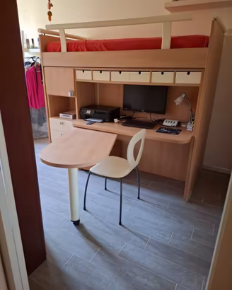 Letto a castello scorrevole