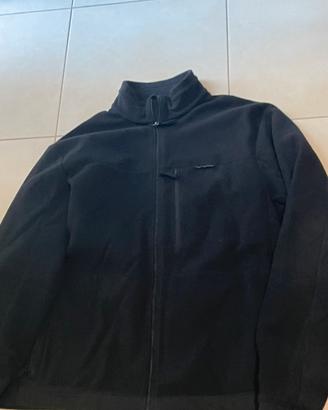 Felpa a giacca pile nero Decathlon