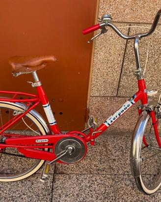 Bici pieghevole Torpado rossa vintage