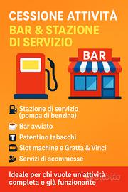 Bar, Tabacchi, Stazione di servizio, giochi