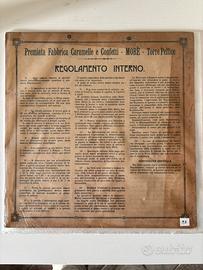 Regolamento interno fabbrica vintage