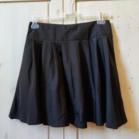 Minigonna a pieghe, nera, taglia S