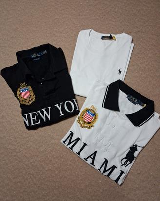 2 polo e una t-shirt ralph lauren taglia S