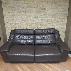Divano 3 posti in pelle