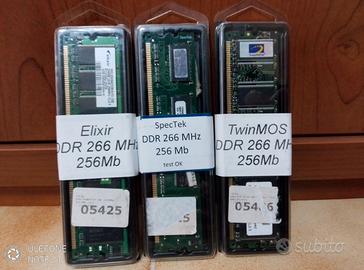 Modulo RAM DDR 266 MHZ 256 Mb x PC Fisso