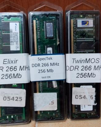 Modulo RAM DDR 266 MHZ 256 Mb x PC Fisso
