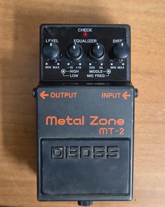 Pedale Boss MT-2 metal zone - distorsore chitarra