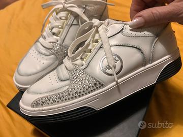 Scarpe Pinko pelle bianca