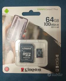 Memory card Kingston 64 GB sigillata